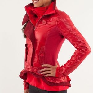 Lululemon Pedal Power Jacket Currant Red W4949S Luon Rare Women's Large L 10